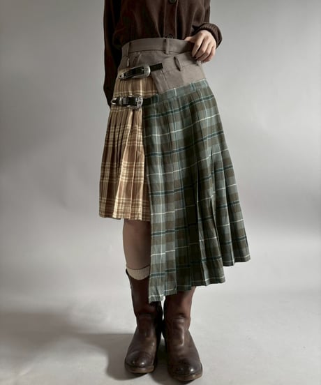 【RE;CIRCLE】 RE Kilt Long Skirt / 260108-005