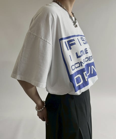 【USED】  90's ONEITA Message T-Shirt/250510-026