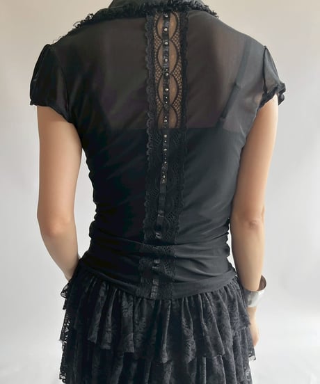 【USED】 Sheer Design Top / 250726-021