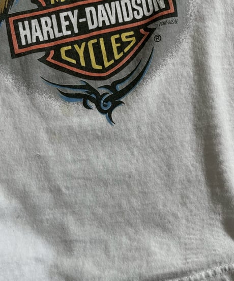 【USED】   Made in USA HARLEY- DAVIDSON Cut off Tank Top /250510-003