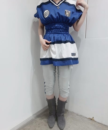 【RE;CIRCLE】 Shirring Football Shirt  /  250522-004