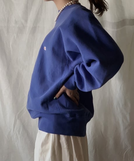 【USED】90's USA Champion Reverse Weave Sweat One Point /210210-020