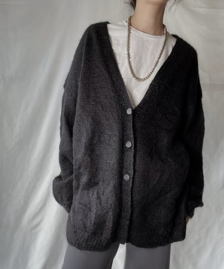 【USED】  Acrylic Knit Cardigan/220127-027