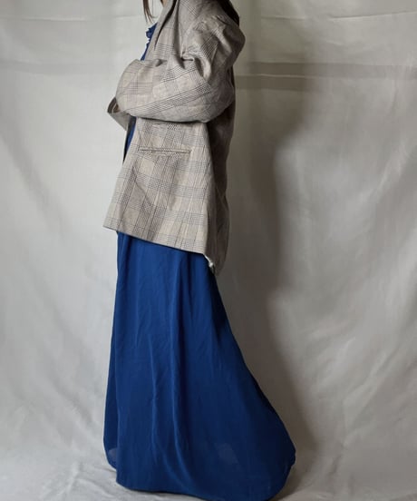 【USED】  Plaid Tailored Jacket/211014-047