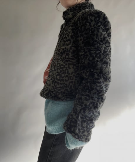 【USED】 Leopard Fake Fur Jacket Made in USA / 240101-030
