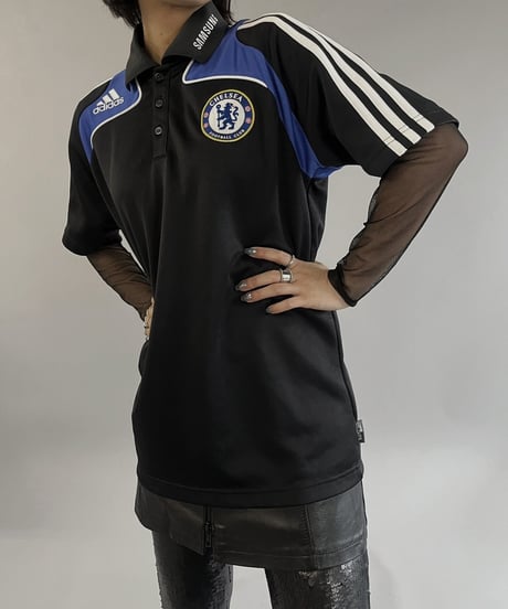 【USED】 adidas Soccer Tee CHELSEA  /240316-017