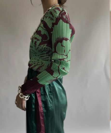 【USED】  Poly Long Sleeved Top / 220924-016
