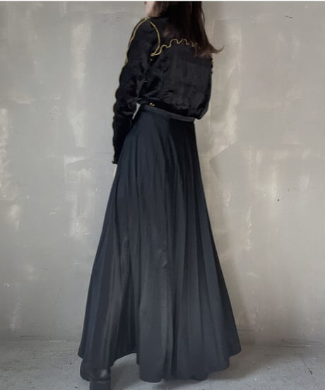 【USED】　Poly Long Skirt③/ 220212-054