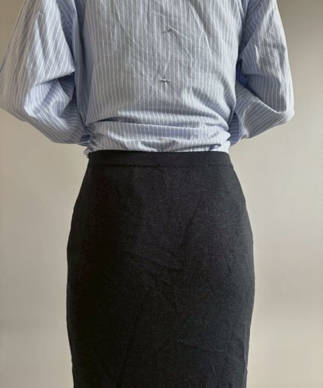 【USED】 Front Botton Design Knit Skirt / 260228-019