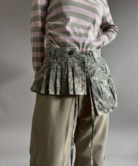 【RE;CIRCLE】 RE Military Camouflage Wrap Skirt / 260226-006