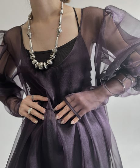 【RE;CIRCLE】 RE Sheer Purple One-piece / 220721-001