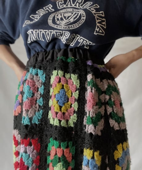 【RE;CIRCLE】 RE Granny Knit Long Skirt⑥/211014-026