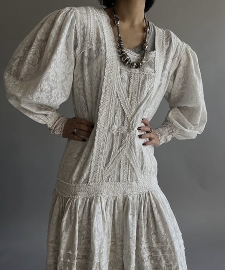 【USED】 Lace Long One-Piece/240127-005