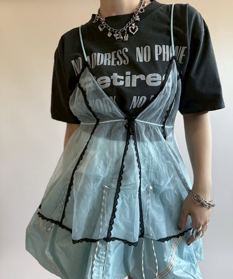 【USED】  Design Sheer Camisole Top/250510-039