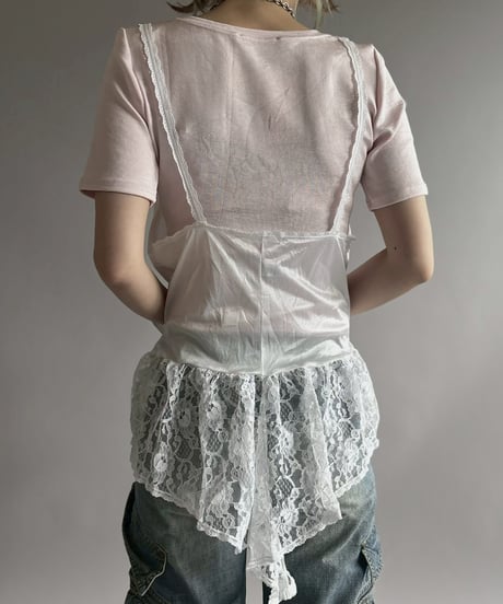 【USED】 Lace Design Camisole Leotard / 260516-017