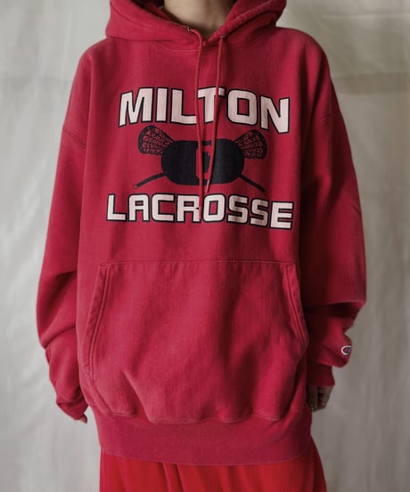 【USED】  Champion Reverse Weave Hoodie MILTON LACROSSE/210902-007