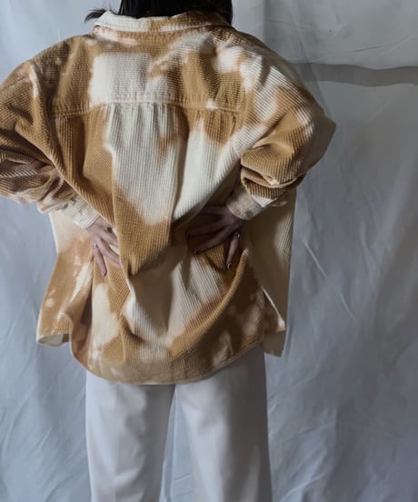 【RE;CIRCLE】Tie Dye Dyeing Corduroy shirt③ /210226-007