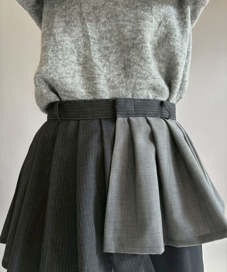 【RE;CIRCLE】 RE Suit Wrap Skirt Mini / 260129-009