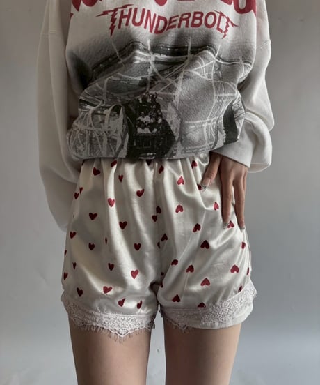 【USED】  Heart pattern shorts / 250927-012