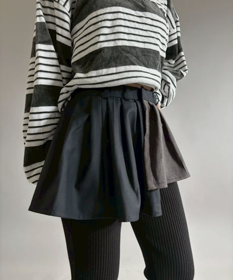 【RE;CIRCLE】 RE Suit Wrap Skirt Mini / 260129-014