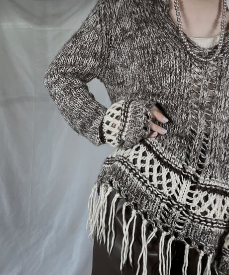 【USED】    Knit L/S Top/211216-038