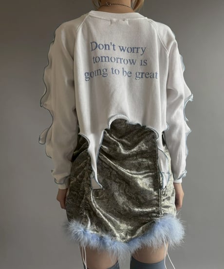 【RE;CIRCLE】 RE Mellow Message Print Sweat /  251023-009