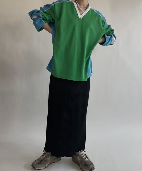【USED】 Long Sleeved Soccer T-shirt / 220604-005