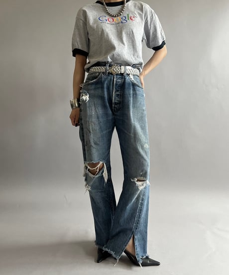 【USED】  Anvil Google Ringer T-Shirt /240824-013