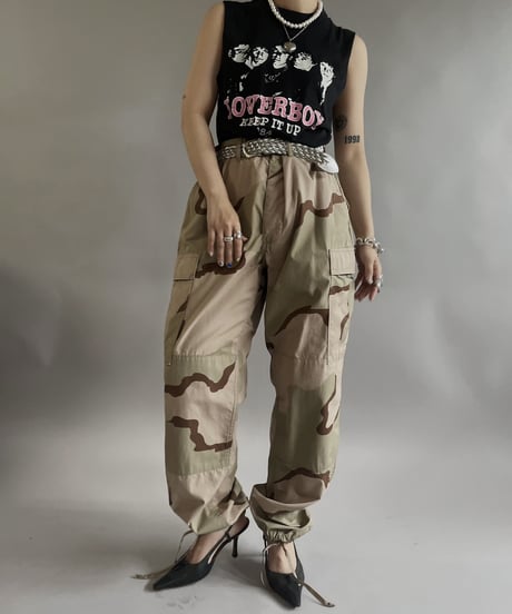 【USED 】Made in USA LOVER BOY Cut Off Tank Top/240505-007