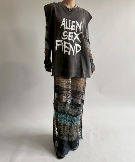 【USED】  ALIEN SEX FIEND Cutoff Tank Top /250510-001