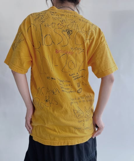 【USED】 Short Sleeved Message T-shirt / 220604-021