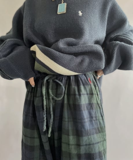 【USED】 POLO Ralph Lauren Sleepwear Cotton Checked Pants / 230114-002