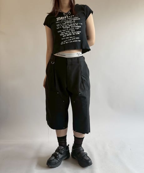 【RE;CIRCLE】 Re Suit Double Knee Shorts / 250612-003