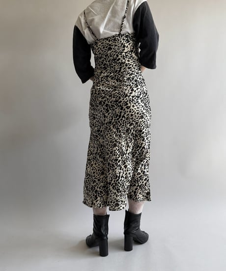 【USED】 Leopard Pattern Camisole Long One-Piece  /250322-029