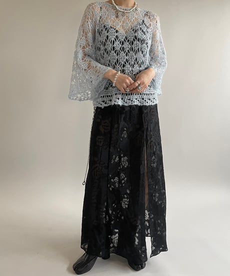 【USED】 Flower Patterned Camisole Long One-Piece/25227-005
