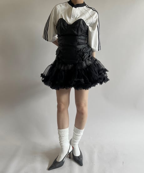 【USED】 Leather Bra Top / 250712-004