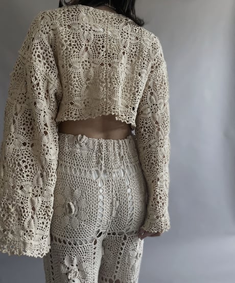 【RE;CIRCLE】 RE Crochet Lace Top / 230504-014
