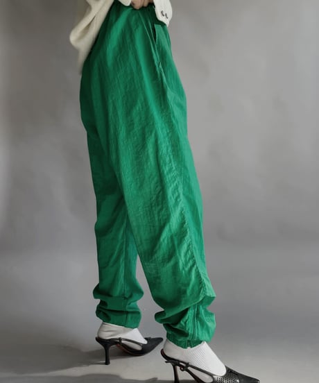 【USED】 Leopard Nylon Pants Green / 230128-020