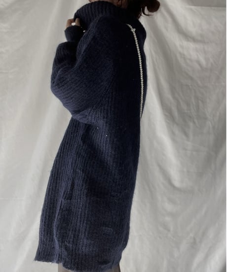 【USED】    Mohair Knit Top③/211216-004