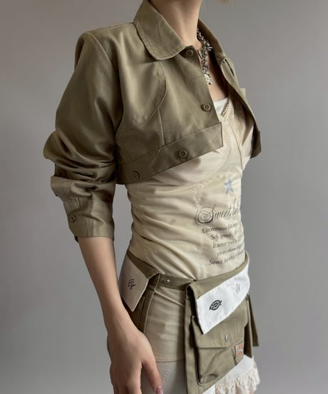 【Chinatsu Aoyama】 RE Makers Shirt Khaki / 260702-027