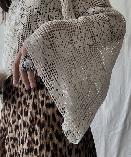 【RE;CIRCLE】 RE Crochet L/S Top②/210611-019