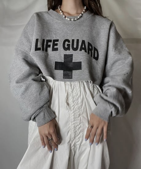 【USED】   Cut off Sweat LIFE GUARD /211020-033