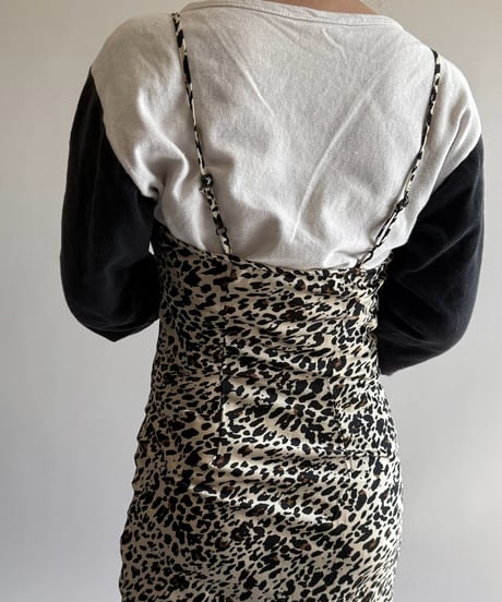 【USED】 Leopard Pattern Camisole Long One-Piece  /250322-029