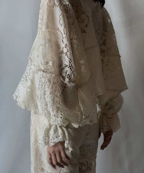 【RE;CIRCLE】 RE Lace L/S Top/210801-065