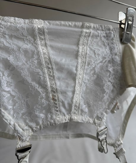 【USED】 Lace Pattern Corset Skirt / 250705-014