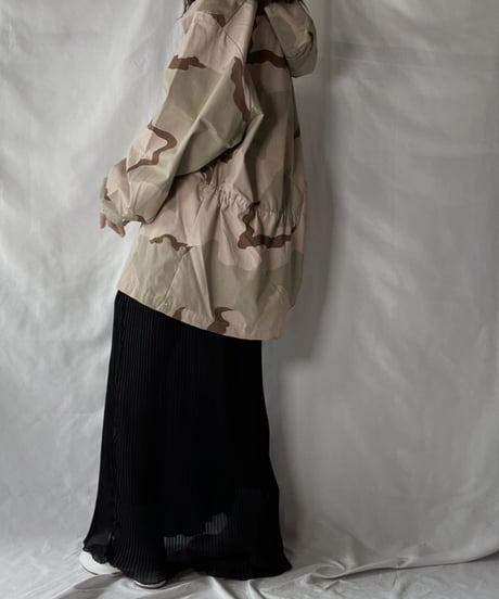 【USED】 Poly Pleats Long Skirt②/210921-034