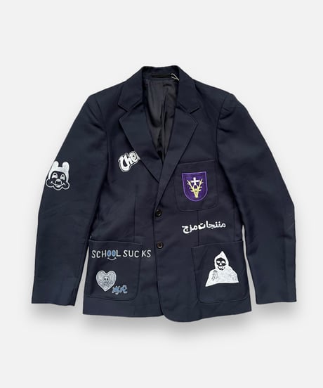 【Mashup Products】 Silk Screen School Jacket/  240217-014