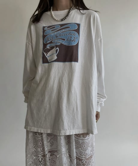 【USED】 Long Sleeves T-shirt “Hot Chocolate”/ 220507-001