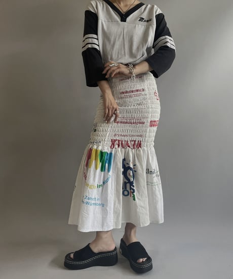 【RE;CIRCLE】RE Eco-Friendly Bag Shirring Skirt/ 230727-012