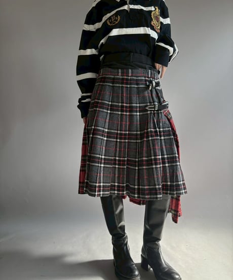 【RE;CIRCLE】 RE Kilt Long Skirt / 251204-010